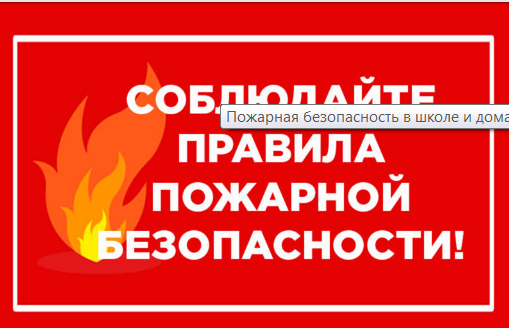 «Пожарная безопасность в школе и дома».